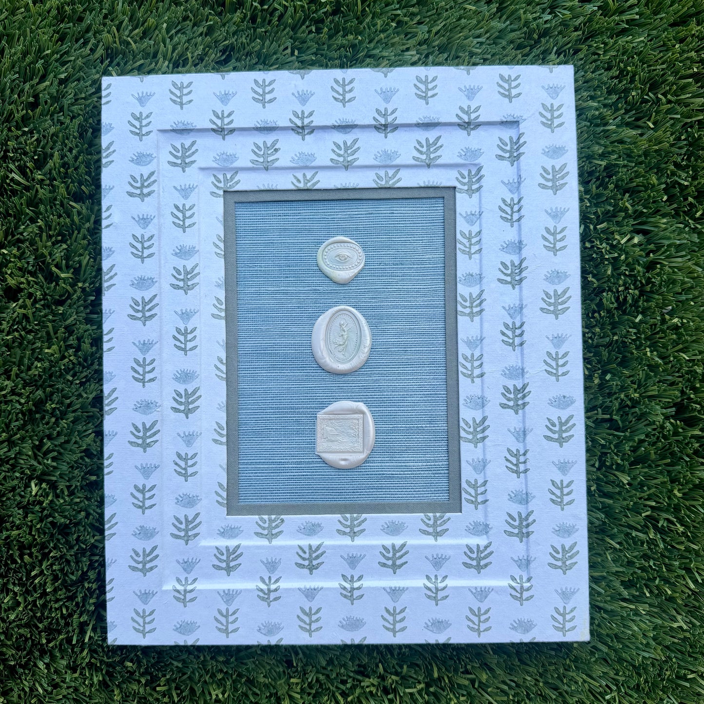 Wax Seals Blue and Cream I