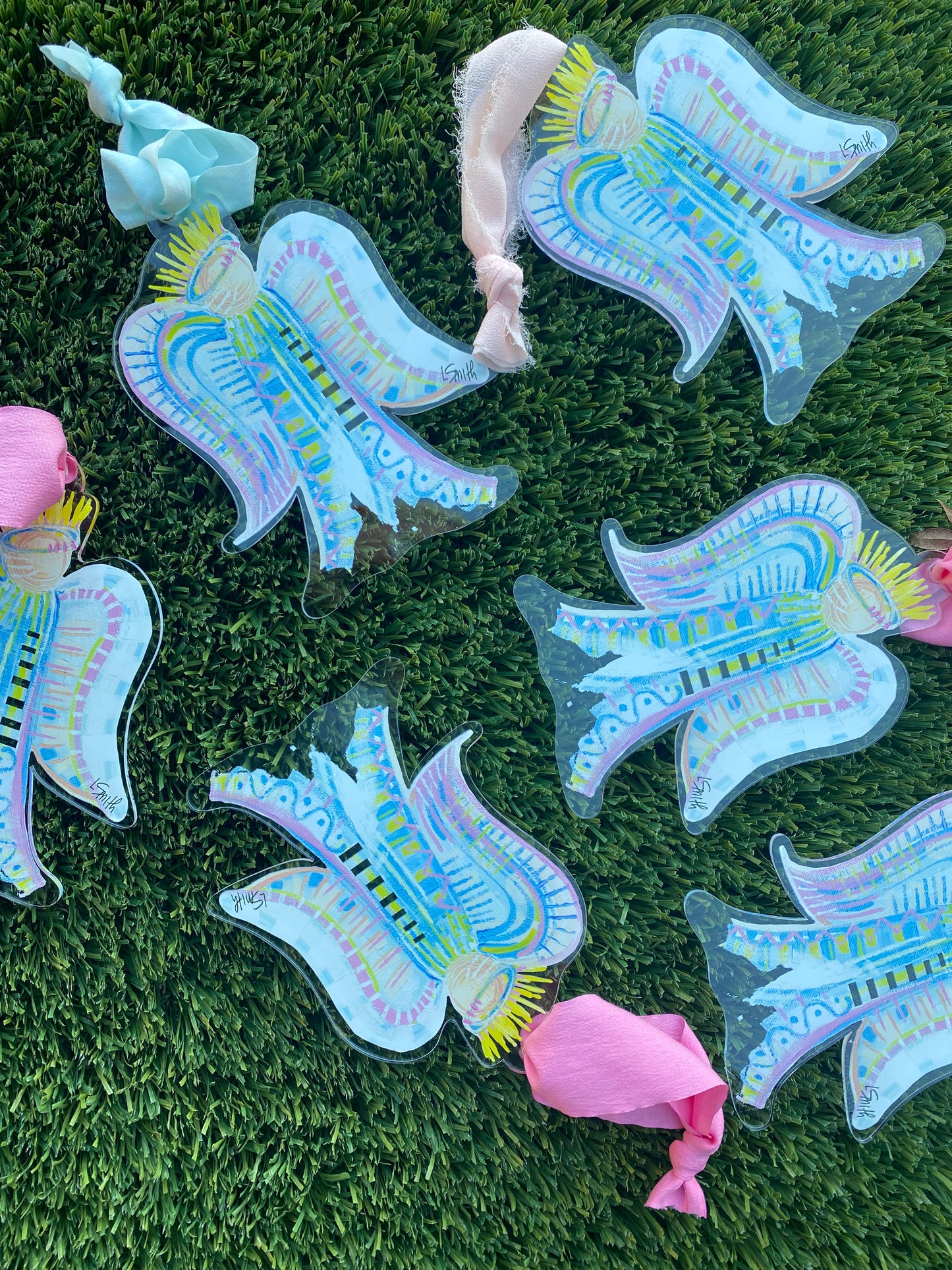 Pink Angel Ornaments