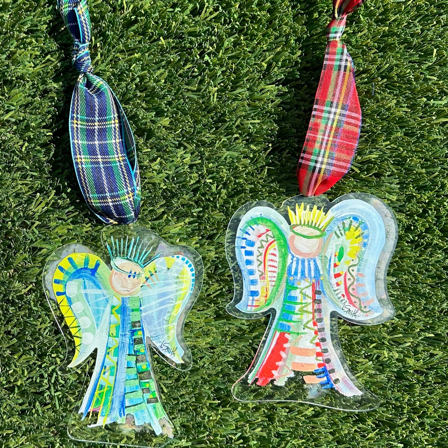 Blue Angel with Navy Ribbon