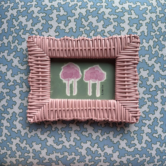 Rose Trees in Pink Wicker