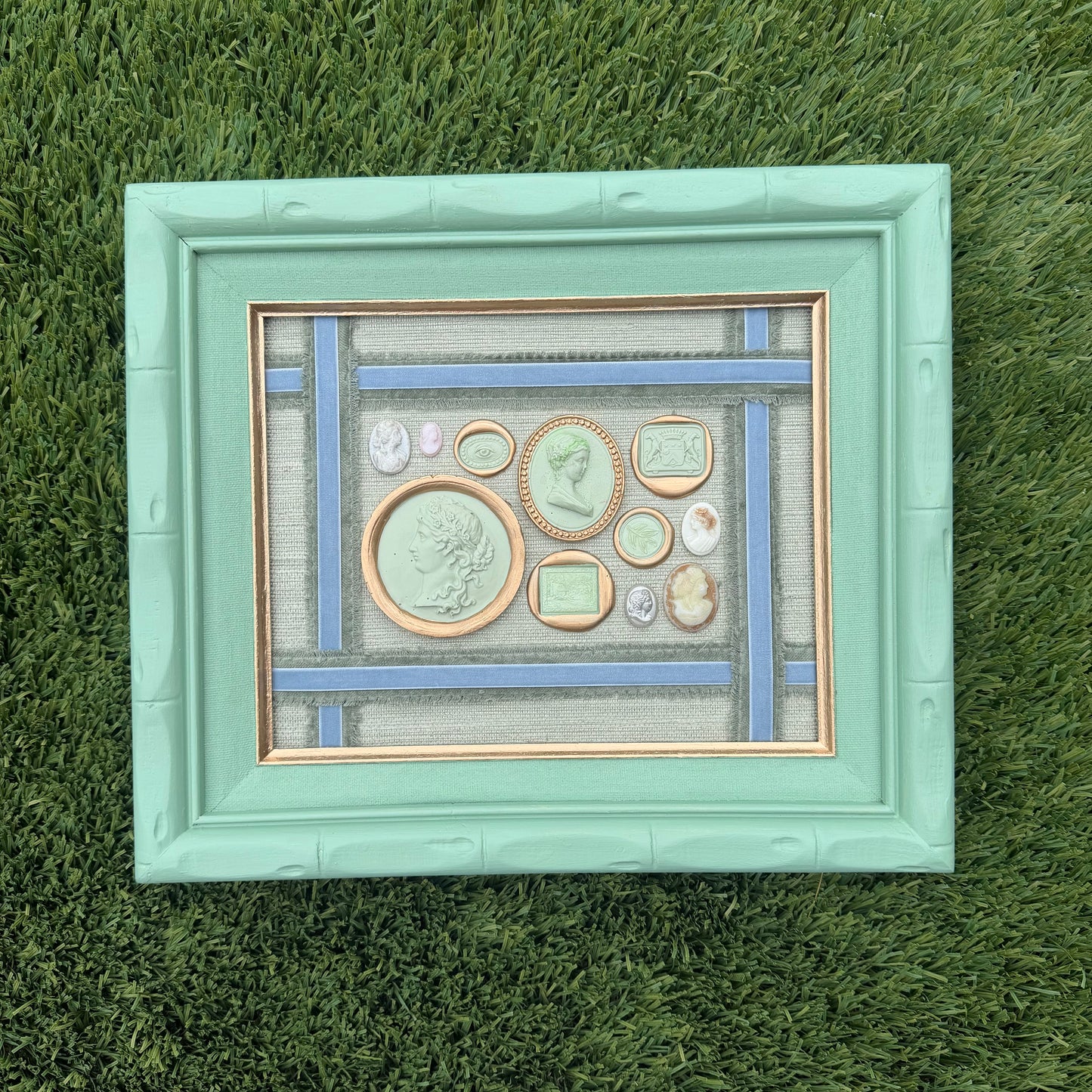 Intaglieaux in Green Bamboo