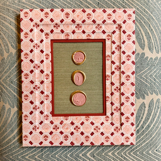 Wax Seals on Grasscloth