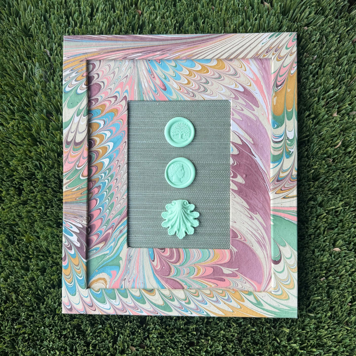 Intaglieaux in Mint and Marble I