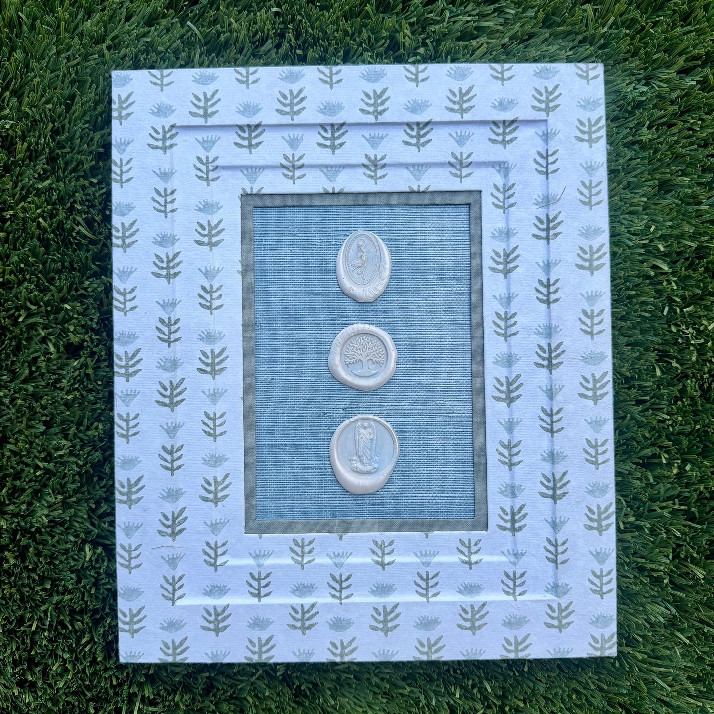 Wax Seals Blue and Cream II