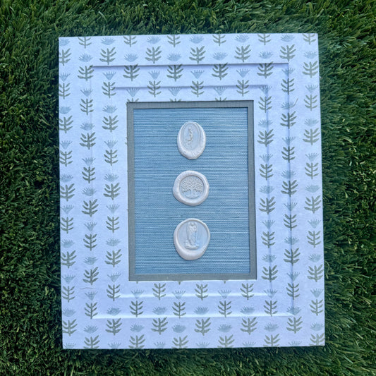 Wax Seals Blue and Cream II