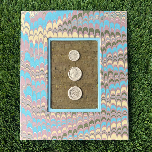 Intaglieaux in Blush and Blue Haze II