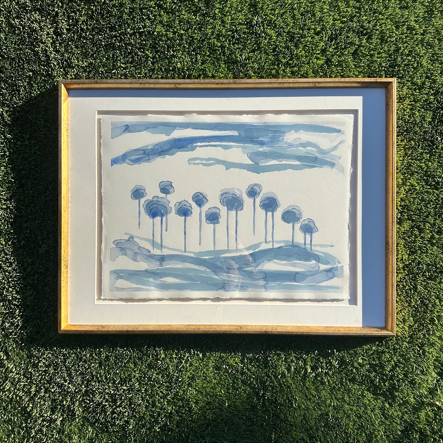 Ink and Foliage in Royal