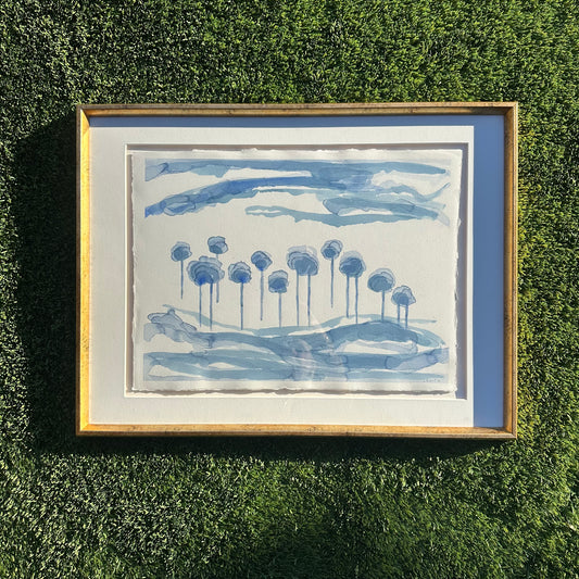 Ink and Foliage in Royal