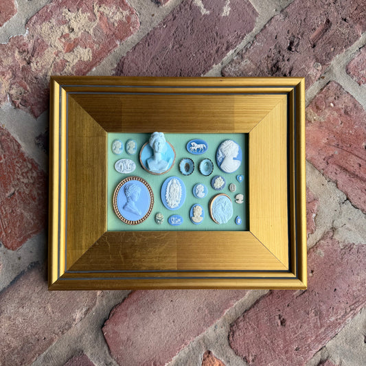Intaglieaux in Mint and Sky