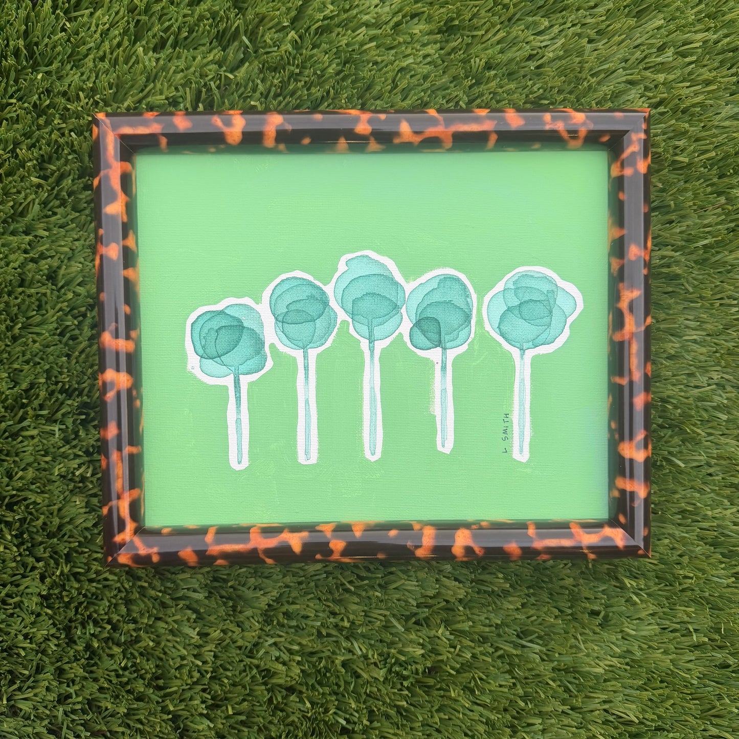 Ink and Foliage in Tortoise I