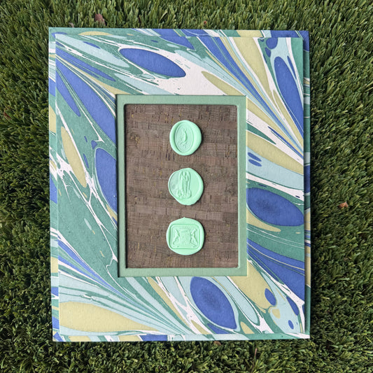 Intaglieaux in Mint and Cocoa II