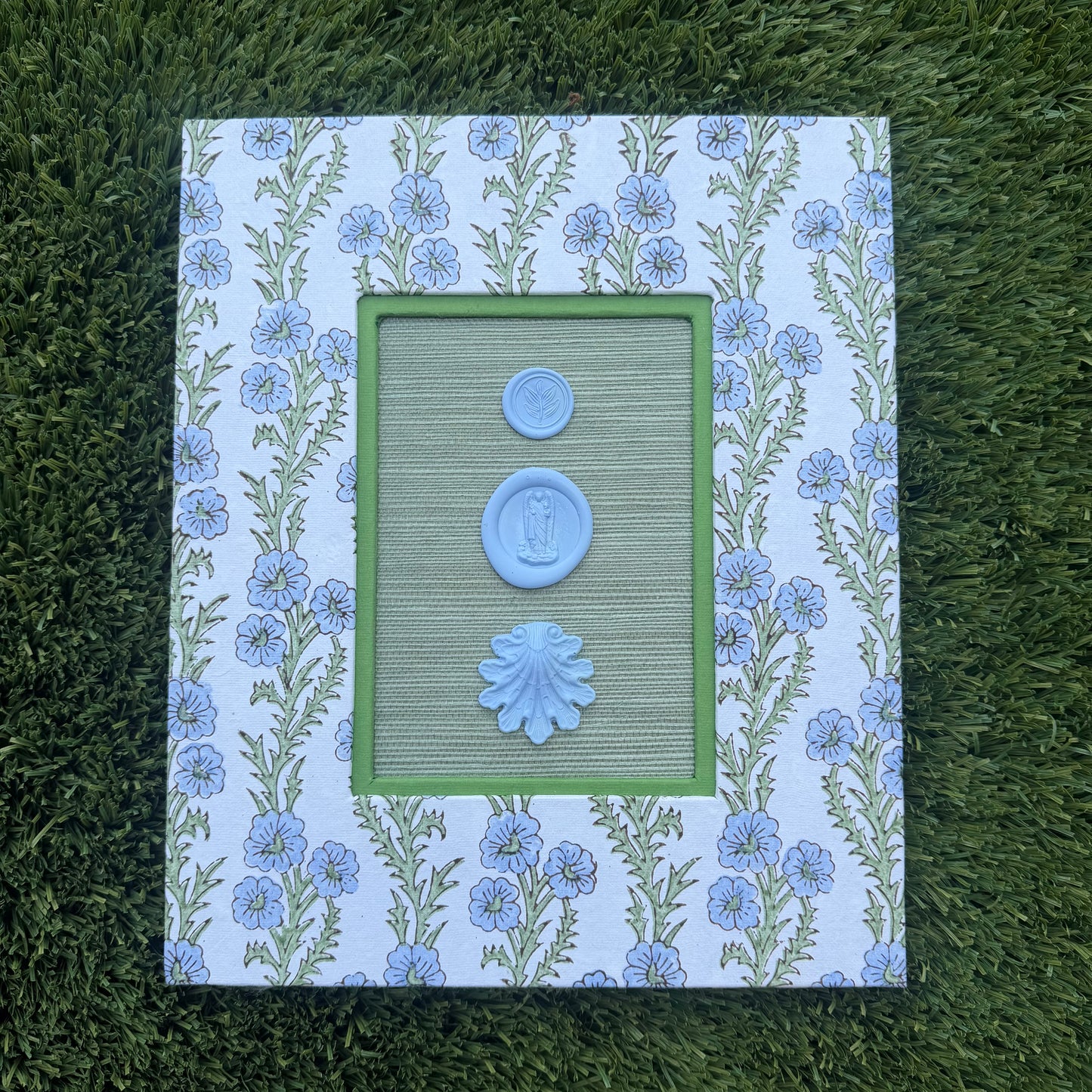 Wax Seals Pine and Periwinkle I