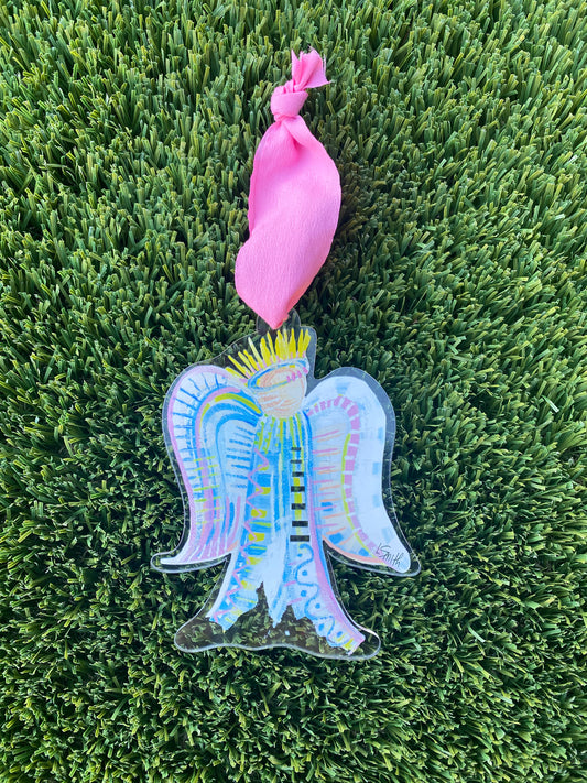 Pink Angel Ornaments